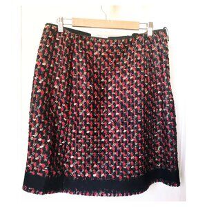 Prada FW2010 Bouclé Tweed Skirt Wool Cotton Italy Size 46